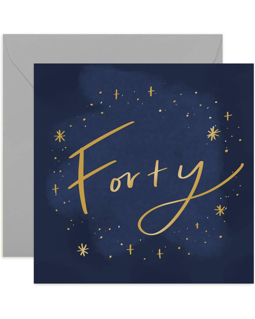 40 Birthday Card – beautiful greeting card from C&K, an independent lifestyle store in Settle.