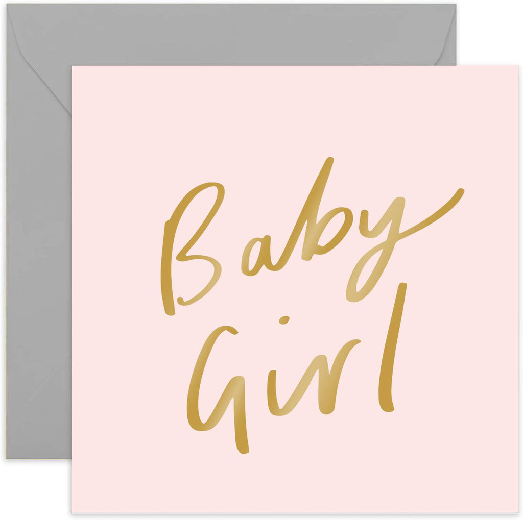 Baby Girl Card – beautiful greeting card from C&K, an independent lifestyle store in Settle.