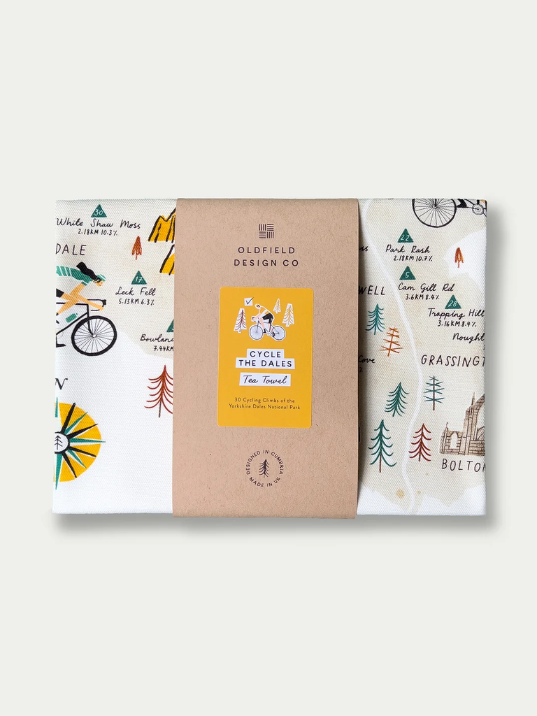 Cycle The Dales Tea Towel – thoughtful gifts and beautiful finds from C&K, an independent lifestyle store in Settle.