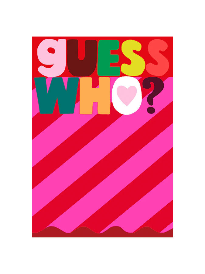 Guess Who? – beautiful greeting card from C&K, an independent lifestyle store in Settle.