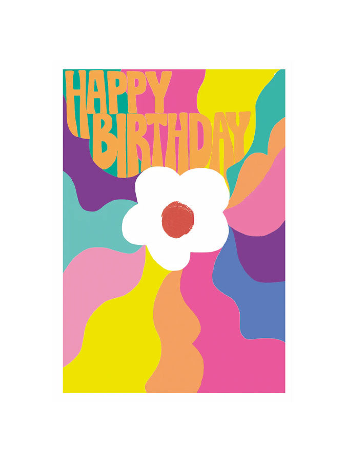 Wavy Flower Power – beautiful greeting card from C&K, an independent lifestyle store in Settle.