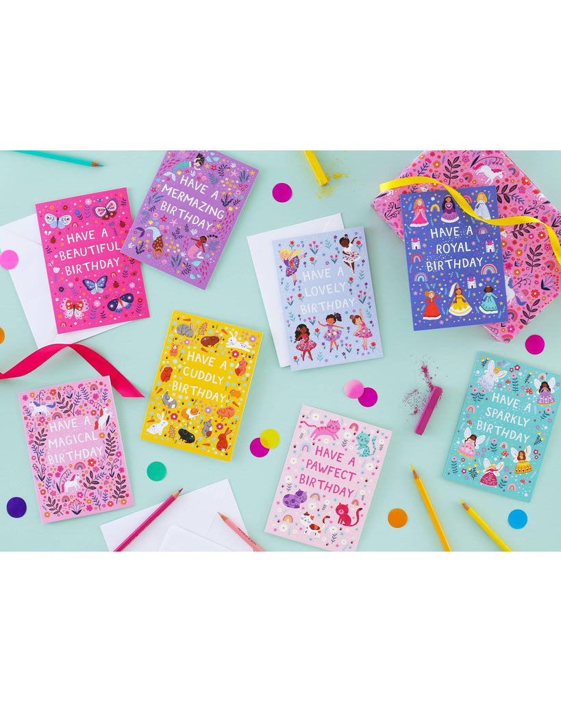 Cuddly Pets Birthday Card, Age Birthday Card For Girls – beautiful greeting card from C&K, an independent lifestyle store in Settle.