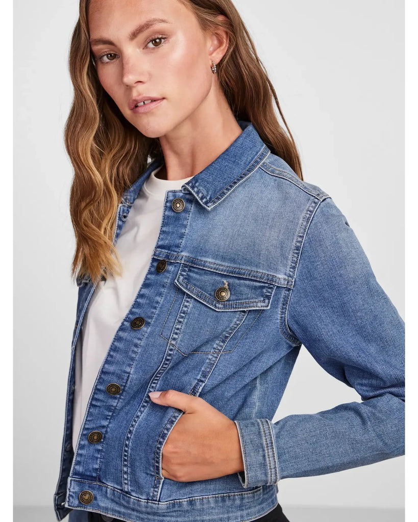 Oia Blue Denim Jacket – timeless women’s fashion from C&K, an independent lifestyle store in Settle, North Yorkshire.