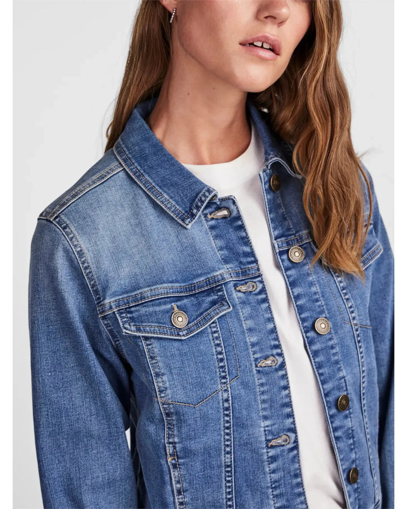 Oia Blue Denim Jacket – timeless women’s fashion from C&K, an independent lifestyle store in Settle, North Yorkshire.
