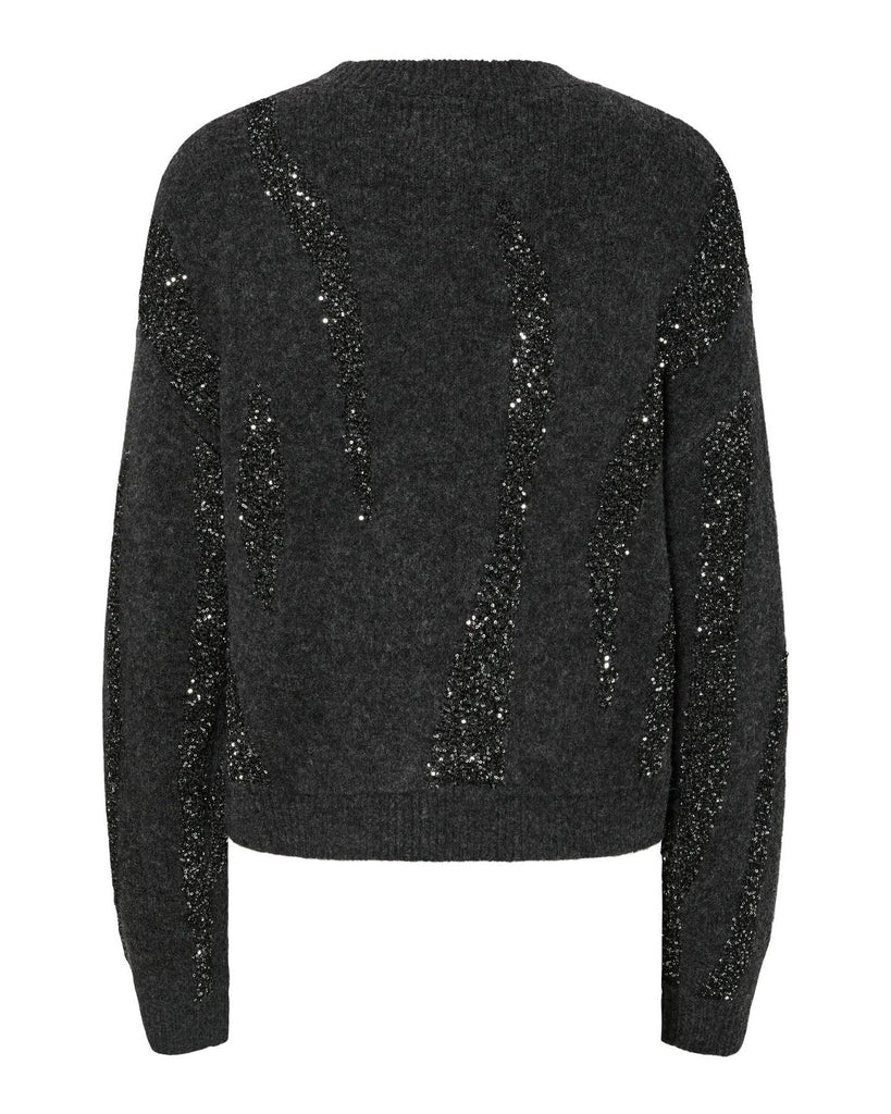 Rada Sequin Grey Knit Jumper – timeless women’s fashion from C&K, an independent lifestyle store in Settle, North Yorkshire.