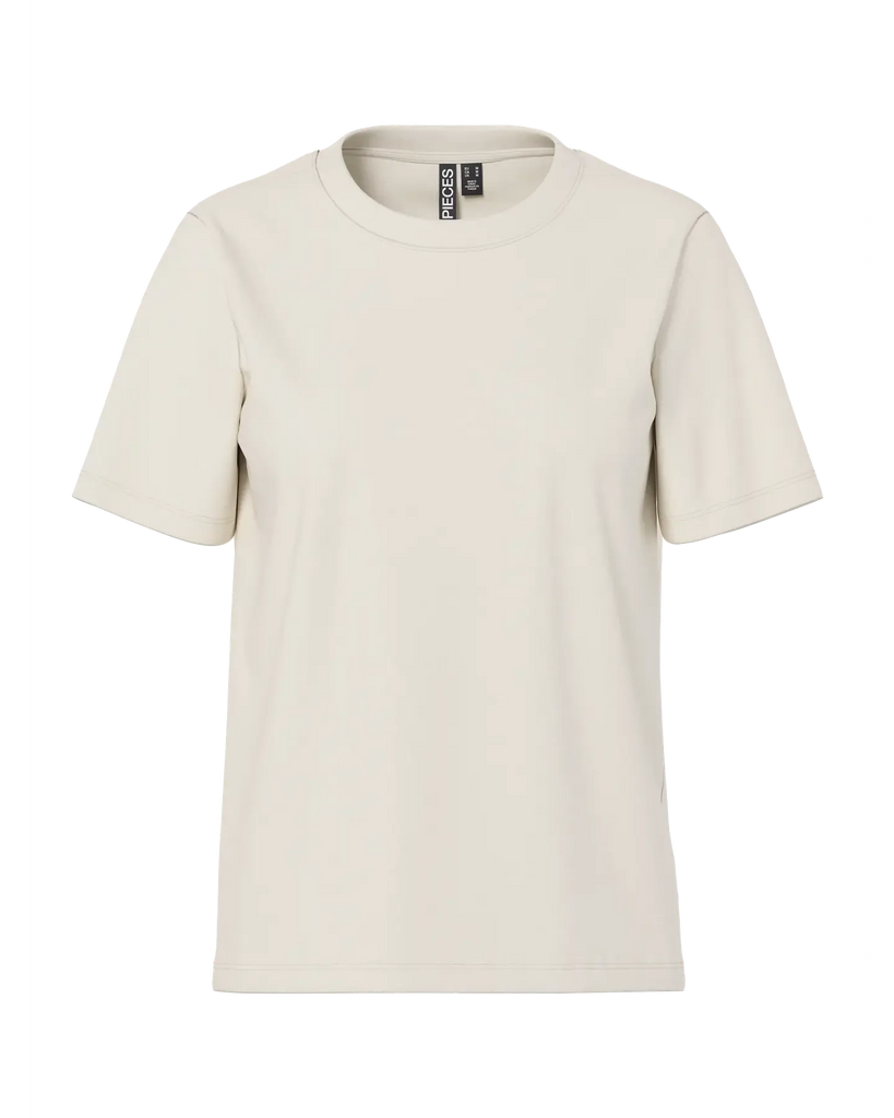 Ria Solid SS Tee Birch – timeless women’s fashion from C&K, an independent lifestyle store in Settle, North Yorkshire.
