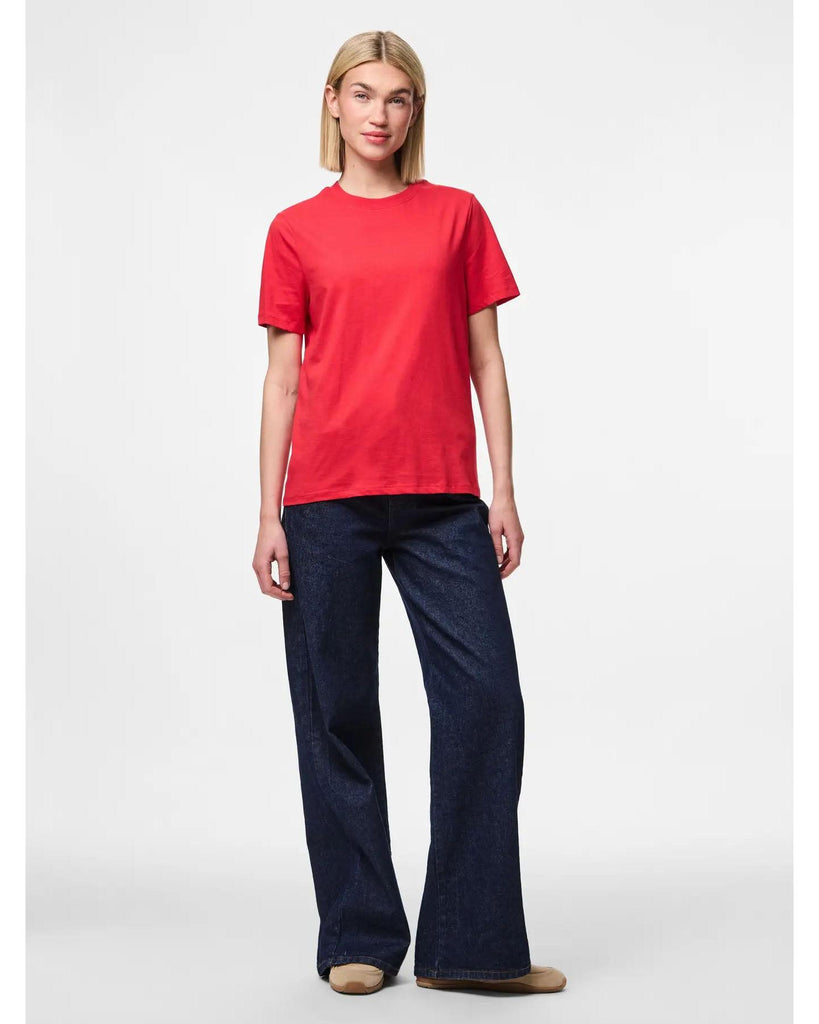 Ria Solid Tee Lollipop – timeless women’s fashion from C&K, an independent lifestyle store in Settle, North Yorkshire.