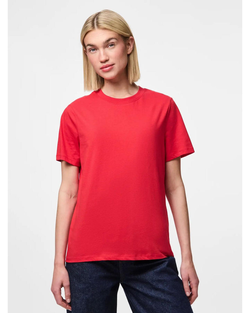 Ria Solid Tee Lollipop – timeless women’s fashion from C&K, an independent lifestyle store in Settle, North Yorkshire.