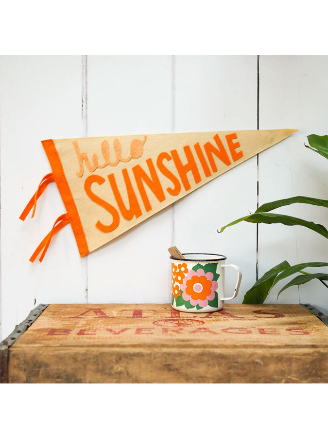 Pennant Flag - Hello Sunshine – thoughtful gifts and beautiful finds from C&K, an independent lifestyle store in Settle.