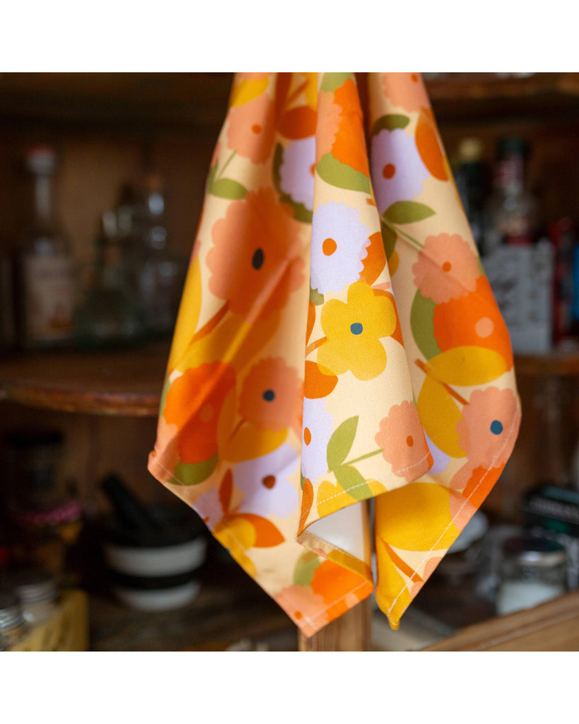 Blooming Tea Towel – beautiful greeting card from C&K, an independent lifestyle store in Settle.