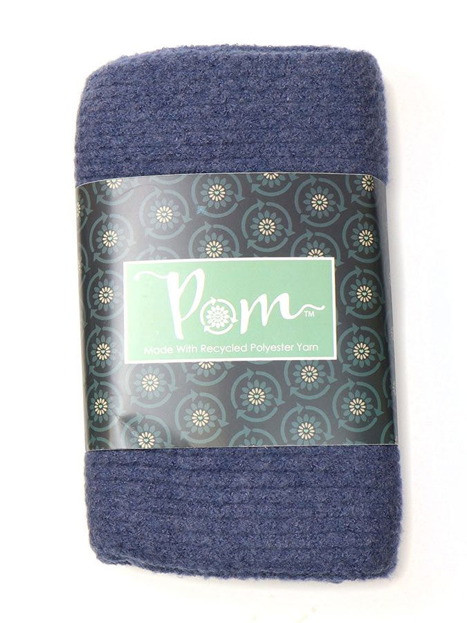 Dark Denim Mini Cable Knit Scarf – stylish accessories from C&K, an independent lifestyle store in Settle, North Yorkshire.