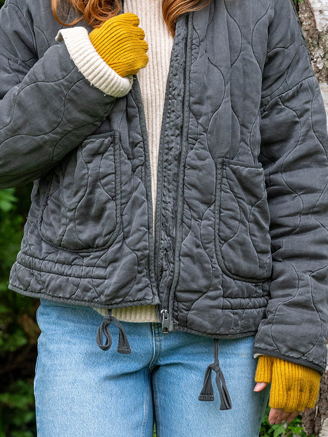 Mustard Fingerless Gloves – stylish accessories from C&K, an independent lifestyle store in Settle, North Yorkshire.