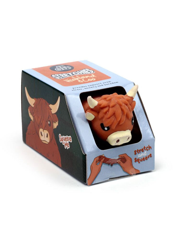 Stretchy Highland Coo Toy – joyful toys & games for little ones at C&K, an independent lifestyle store in Settle.