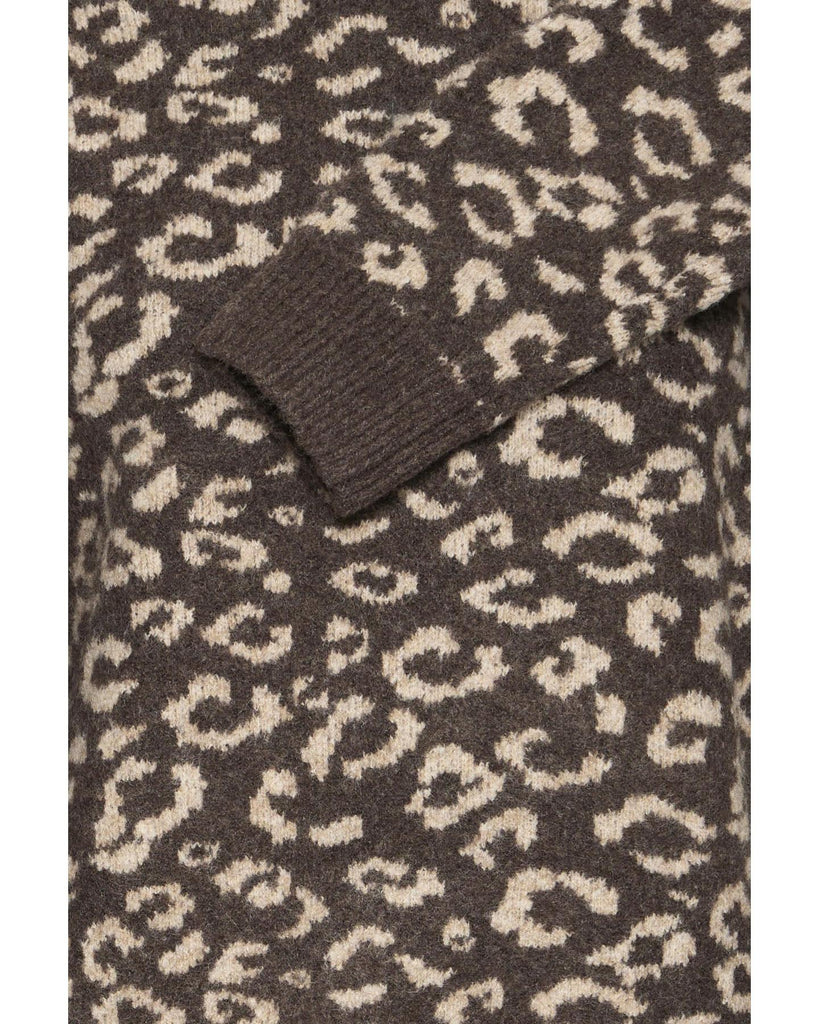 Artha Oneck Pullover - Brown Animal Print – timeless women’s fashion from C&K, an independent lifestyle store in Settle, North Yorkshire.