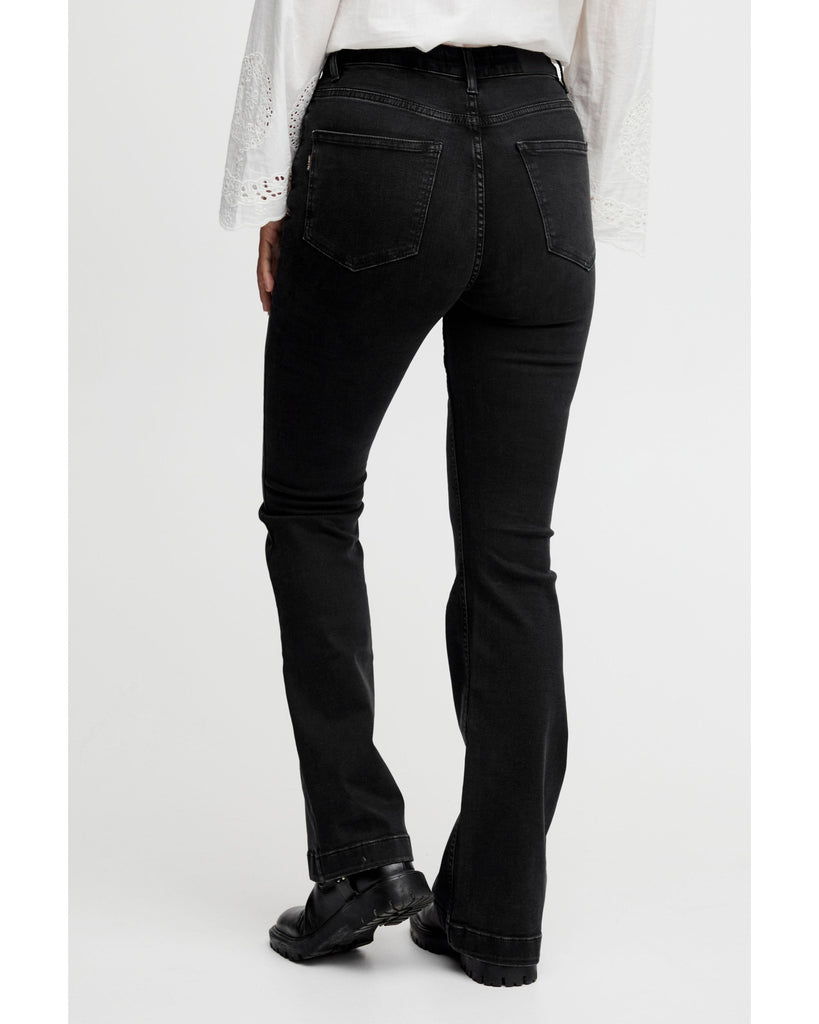 Becca Bootcut Leg Jeans Black Denim – timeless women’s fashion from C&K, an independent lifestyle store in Settle, North Yorkshire.