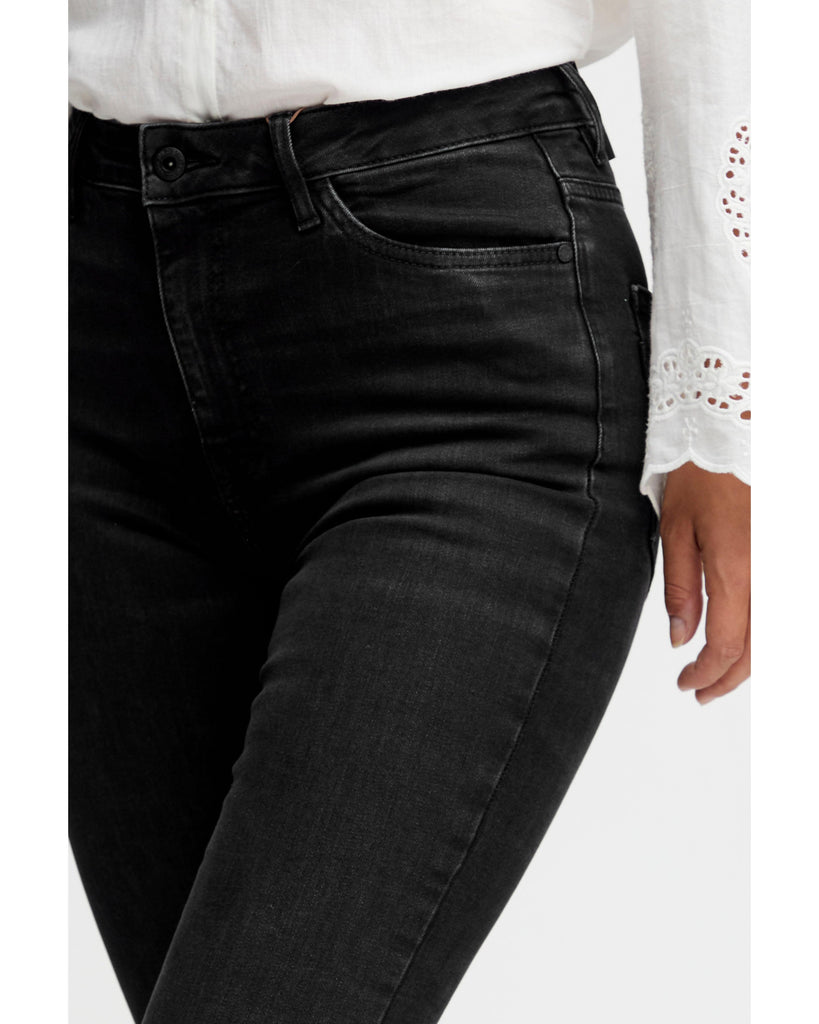 Becca Bootcut Leg Jeans Black Denim – timeless women’s fashion from C&K, an independent lifestyle store in Settle, North Yorkshire.