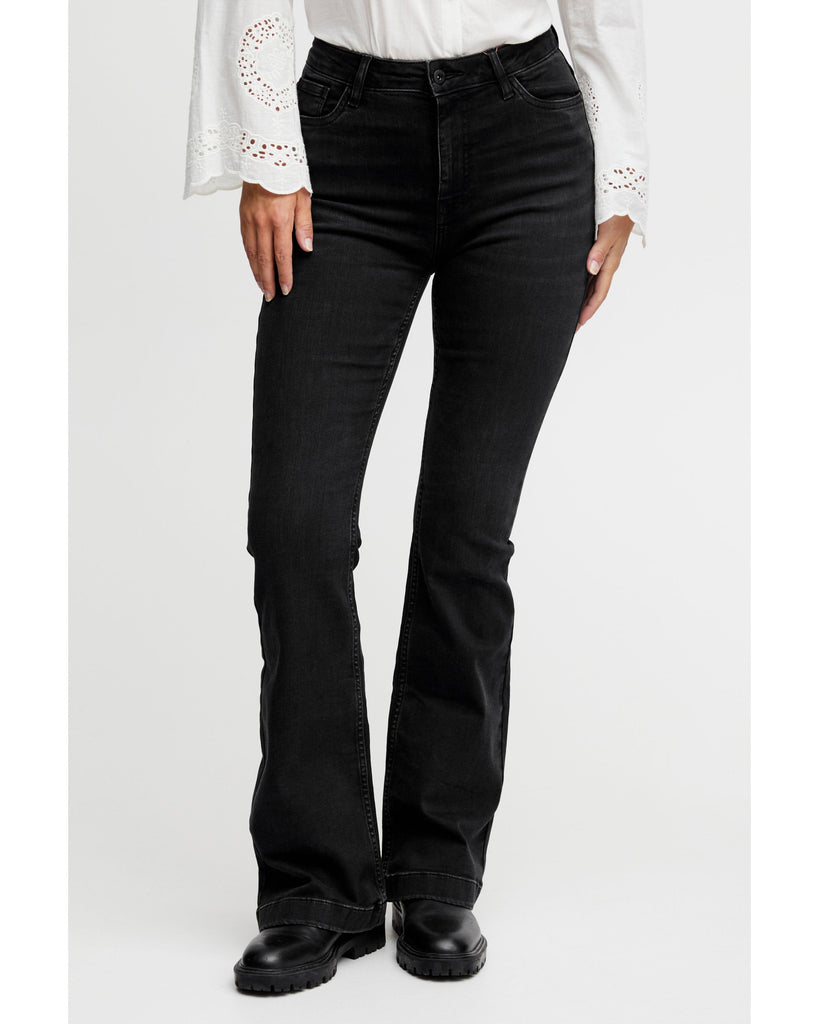 Becca Bootcut Leg Jeans Black Denim – timeless women’s fashion from C&K, an independent lifestyle store in Settle, North Yorkshire.