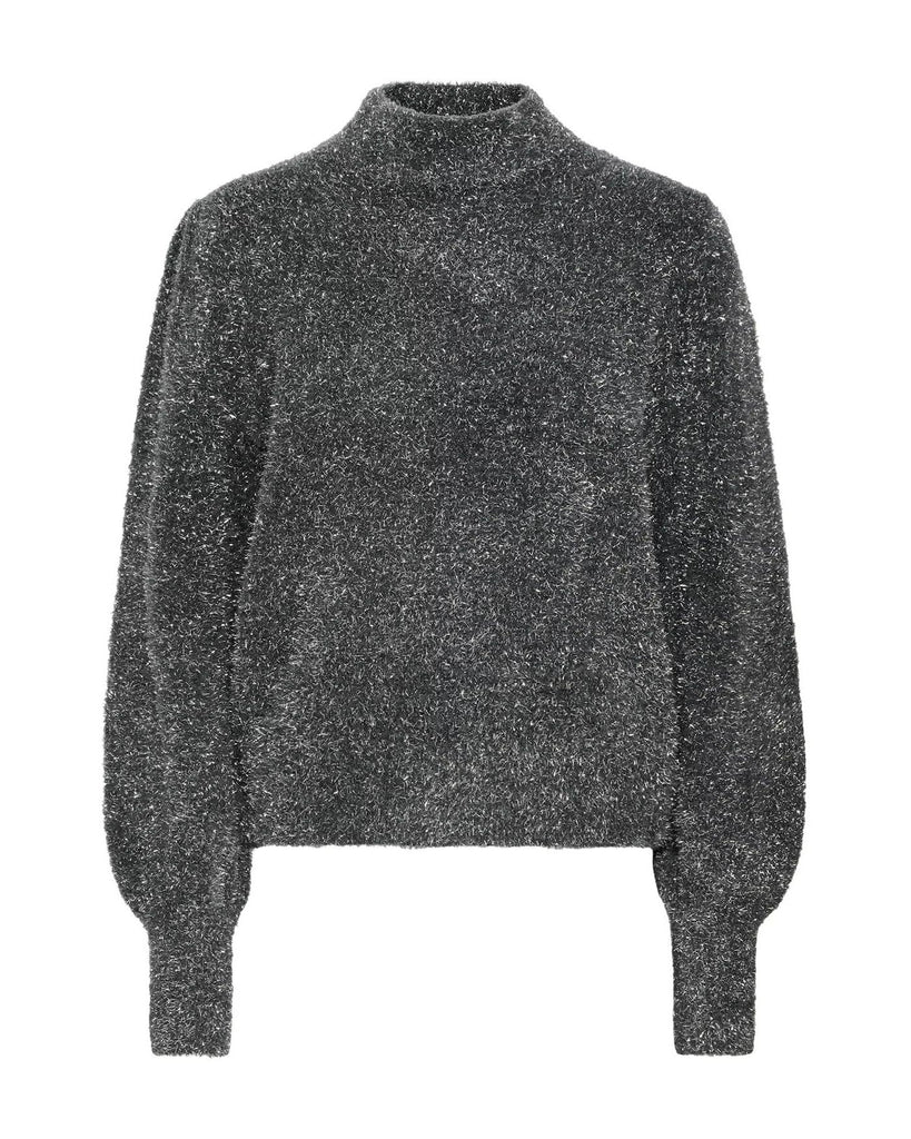Blair Pullover - Dark Grey/Silver lurex – timeless women’s fashion from C&K, an independent lifestyle store in Settle, North Yorkshire.