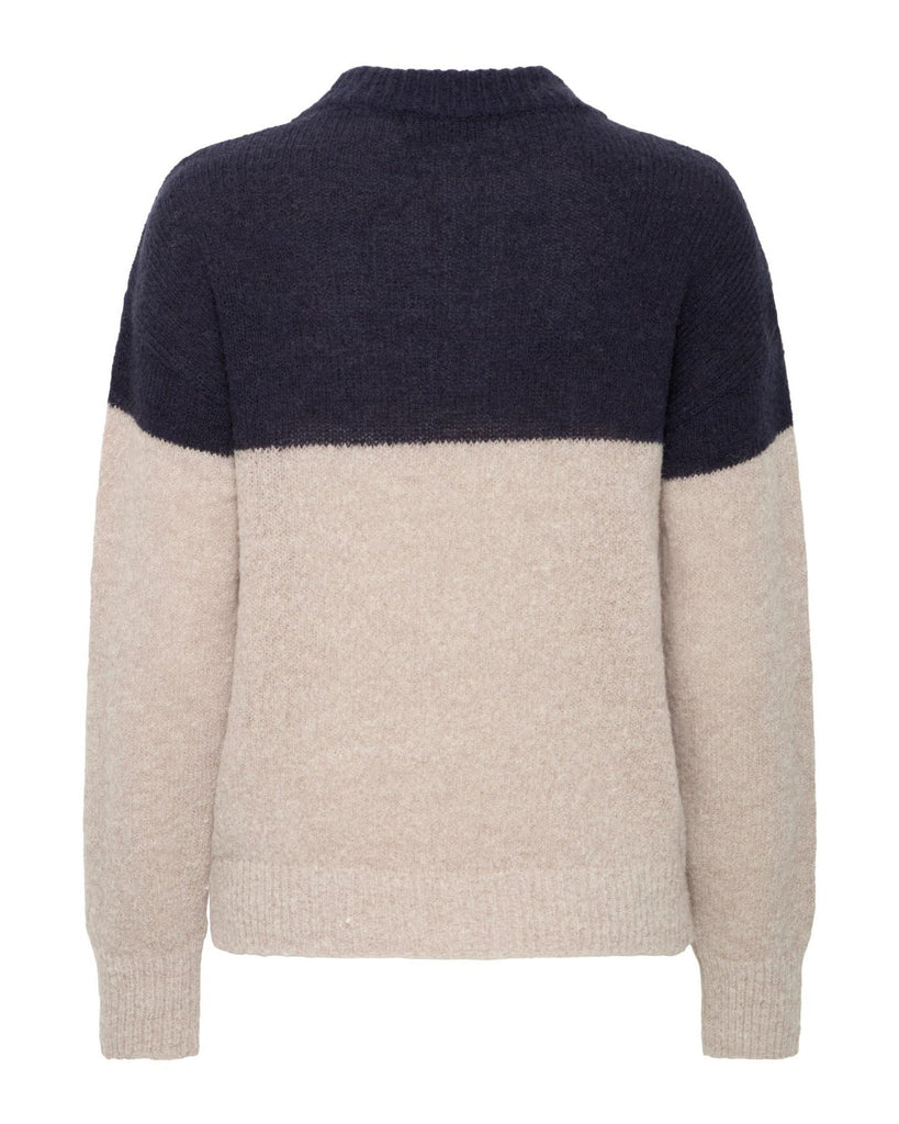 Mimi Pullover - Dark sapphire Melange – timeless women’s fashion from C&K, an independent lifestyle store in Settle, North Yorkshire.