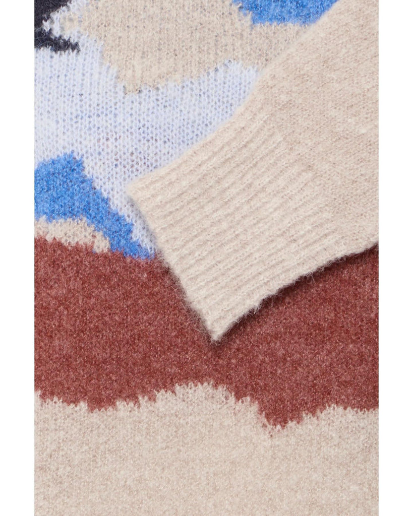 Mimi Pullover - Dark sapphire Melange – timeless women’s fashion from C&K, an independent lifestyle store in Settle, North Yorkshire.