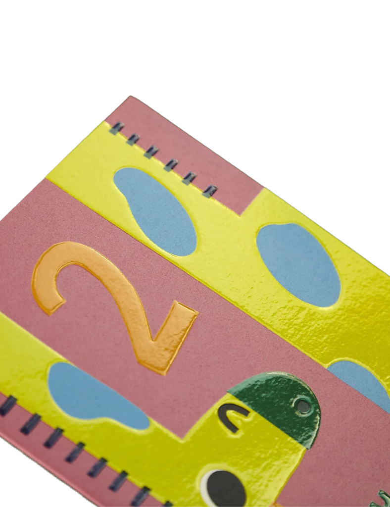 Age 2 Giraffe Card – beautiful greeting card from C&K, an independent lifestyle store in Settle.