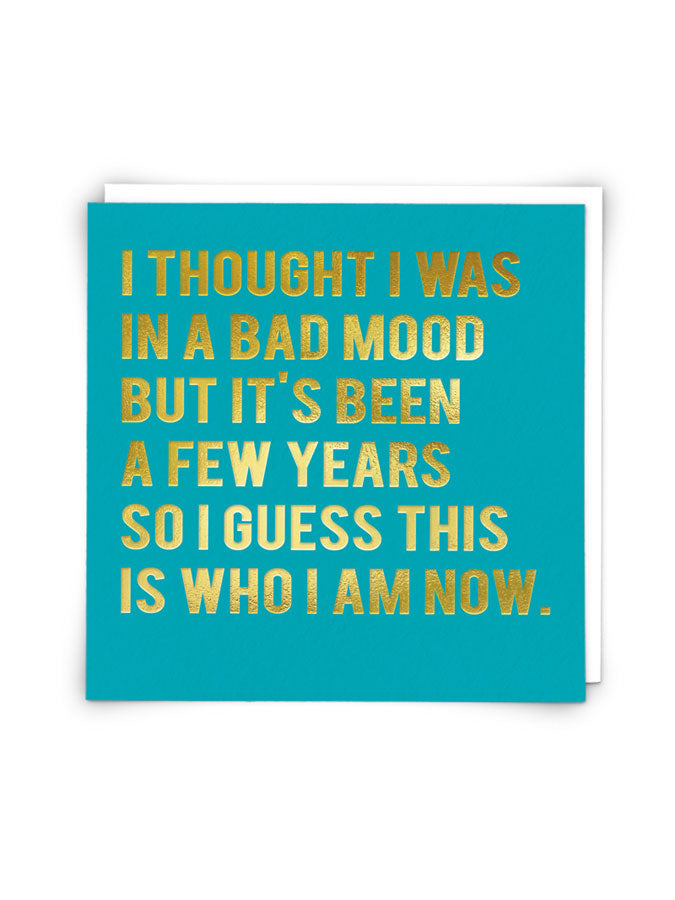 Bad Mood – beautiful greeting card from C&K, an independent lifestyle store in Settle.