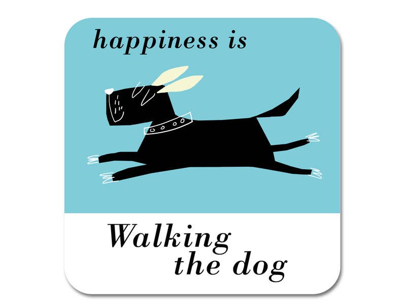 Country & Coast Dog Coasters: Country & Coast Black Dog Leap Coaster – thoughtful gifts and beautiful finds from C&K, an independent lifestyle store in Settle.