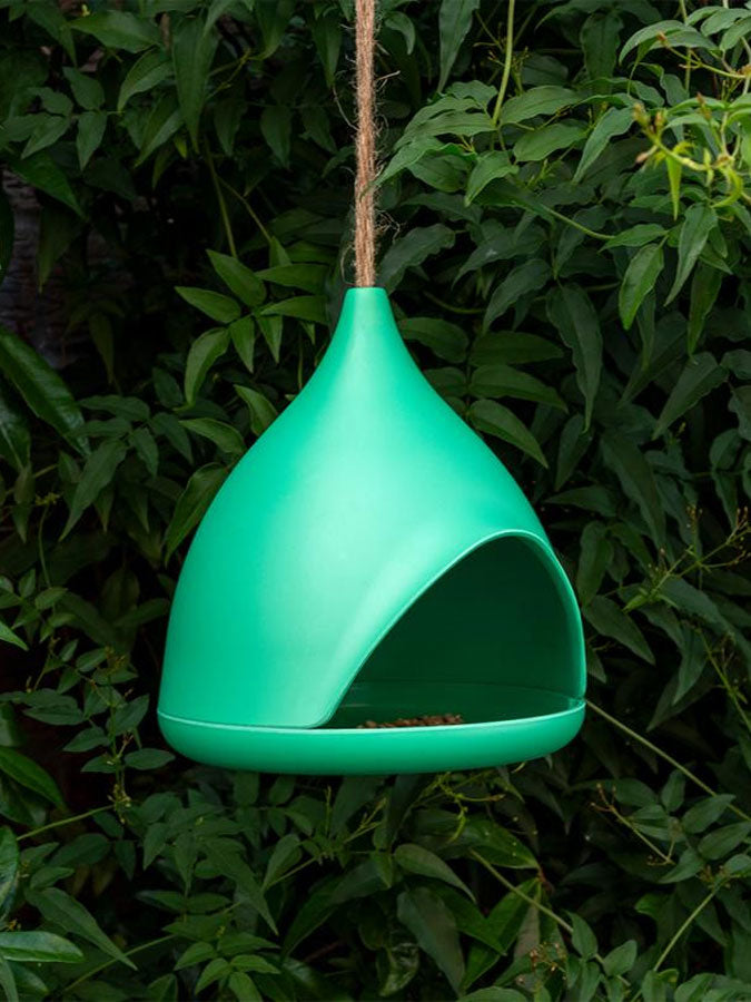 Bamboo Bird Feeder Round Green – joyful toys & games for little ones at C&K, an independent lifestyle store in Settle.