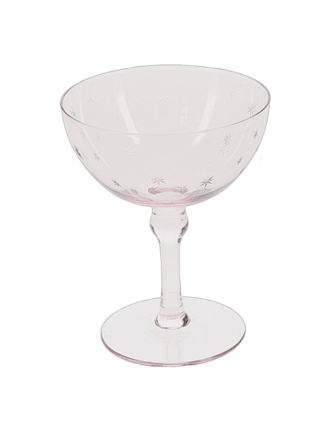 Etched Star Coupe Glass – thoughtful gifts and beautiful finds from C&K, an independent lifestyle store in Settle.