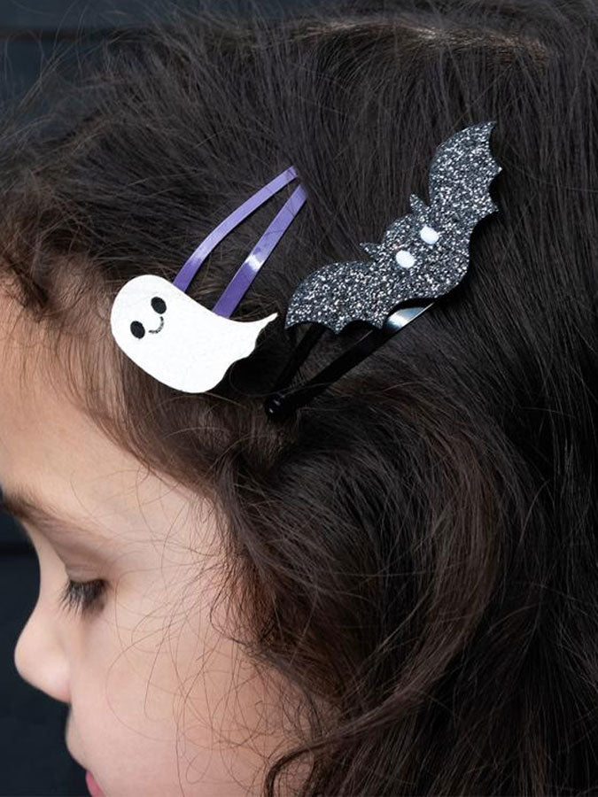 Glitter Hair Clips Set of 4 Spooky – thoughtful gifts and beautiful finds from C&K, an independent lifestyle store in Settle.