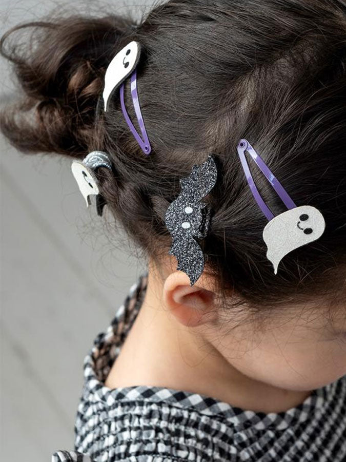 Glitter Hair Clips Set of 4 Spooky – thoughtful gifts and beautiful finds from C&K, an independent lifestyle store in Settle.