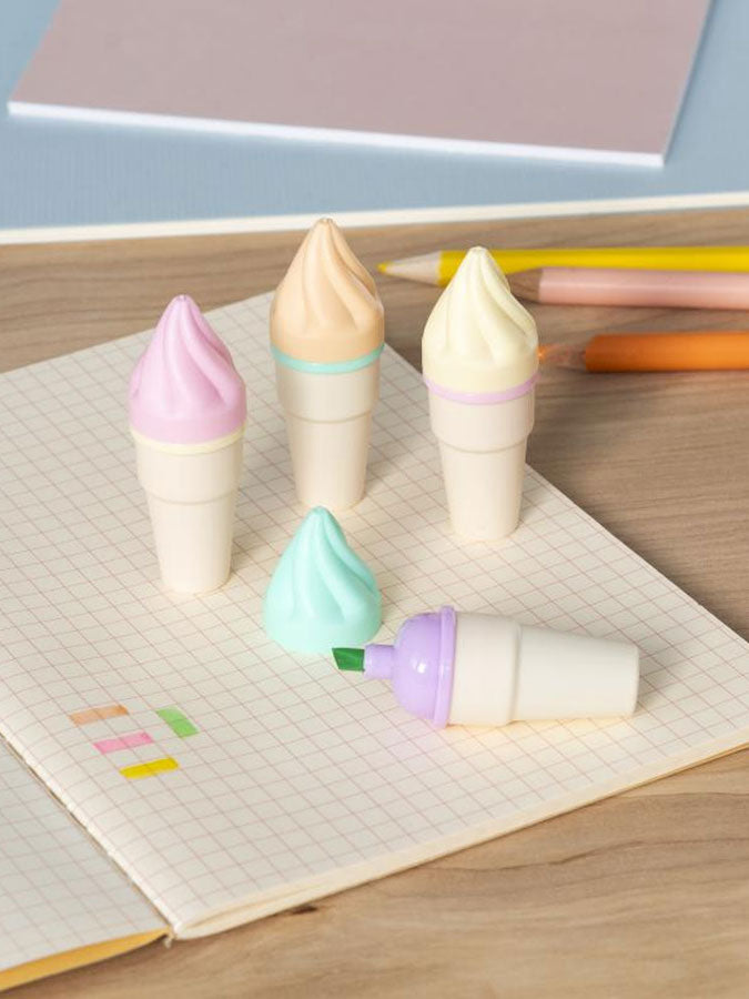 Ice Cream Mini Highlighters – thoughtful gifts and beautiful finds from C&K, an independent lifestyle store in Settle.