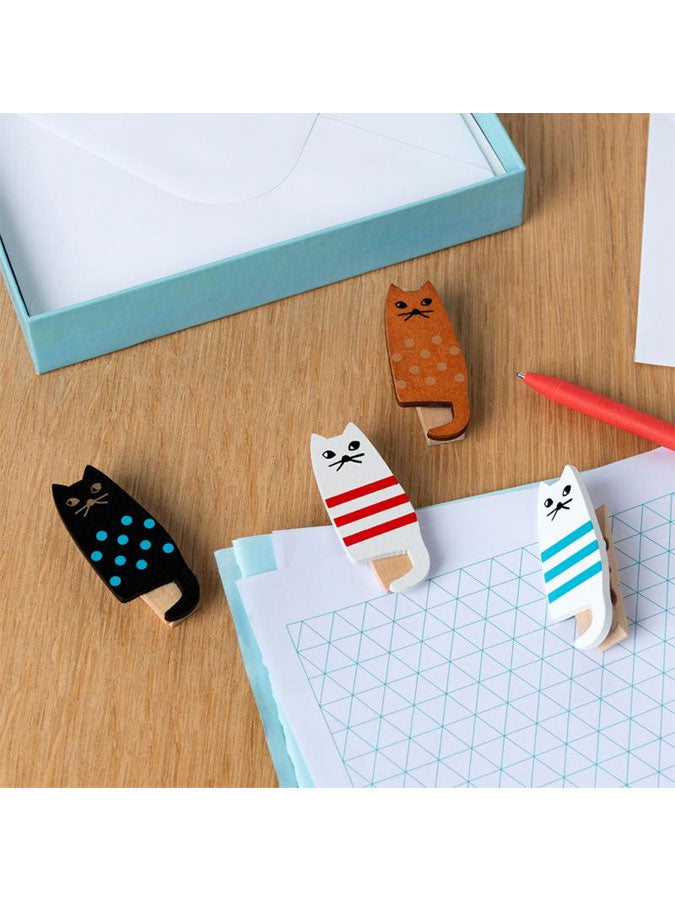 Mini Wooden Pegs Cats – thoughtful gifts and beautiful finds from C&K, an independent lifestyle store in Settle.