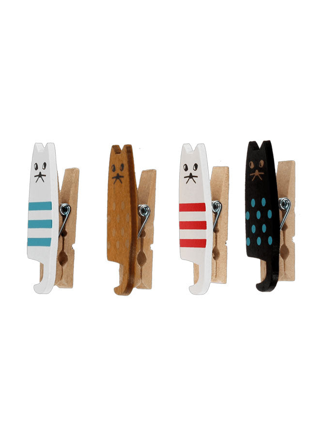 Mini Wooden Pegs Cats – thoughtful gifts and beautiful finds from C&K, an independent lifestyle store in Settle.