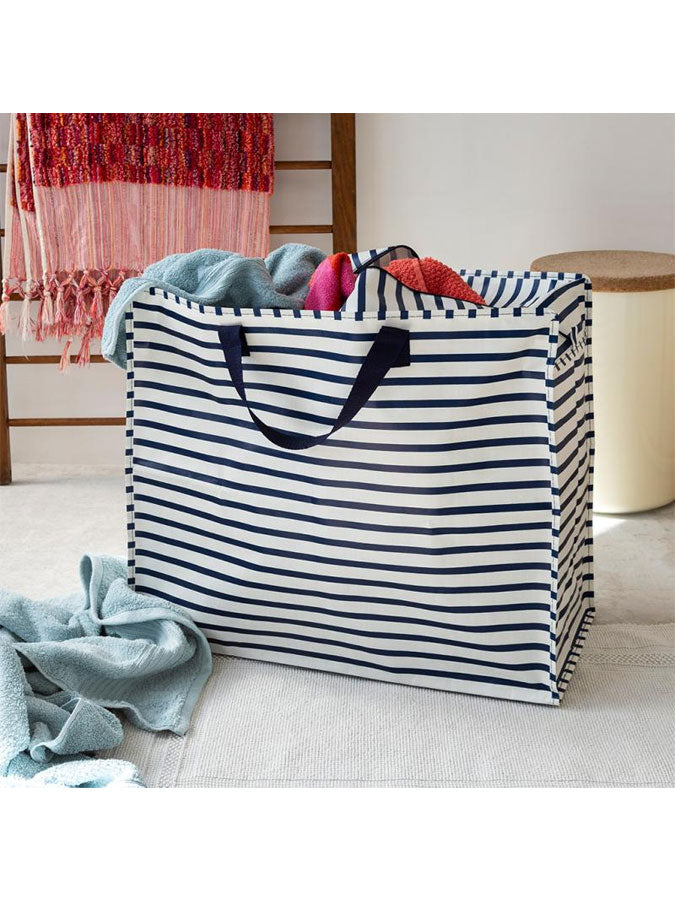 Nautical Stripes Jumbo Storage Bag – thoughtful gifts and beautiful finds from C&K, an independent lifestyle store in Settle.