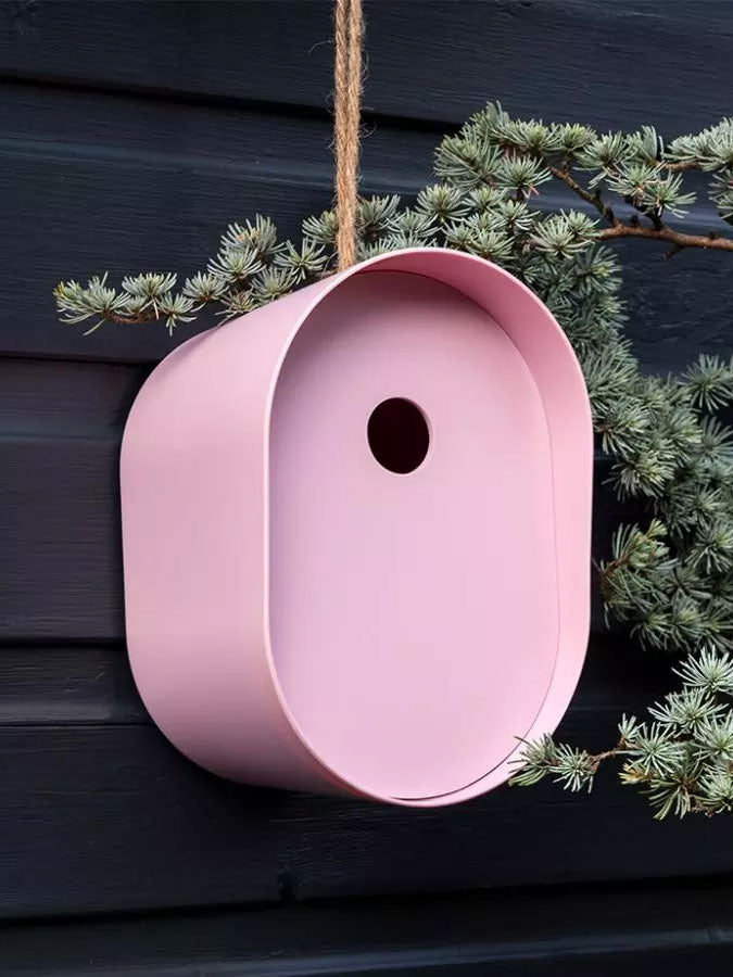 Oval Bamboo Birdhouse Pink – joyful toys & games for little ones at C&K, an independent lifestyle store in Settle.