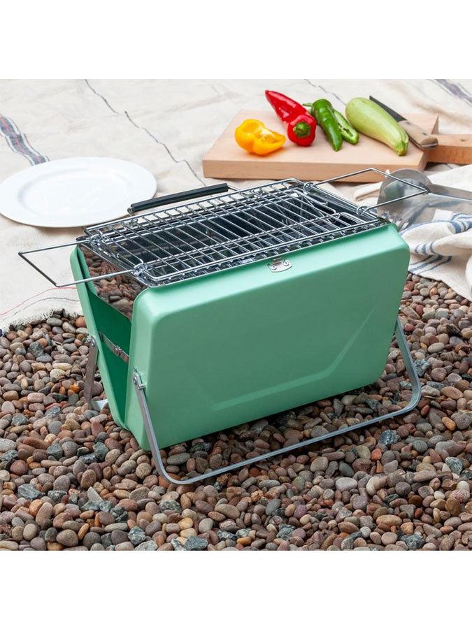 Portable Suitcase BBQ - Pistachio Green – thoughtful gifts and beautiful finds from C&K, an independent lifestyle store in Settle.