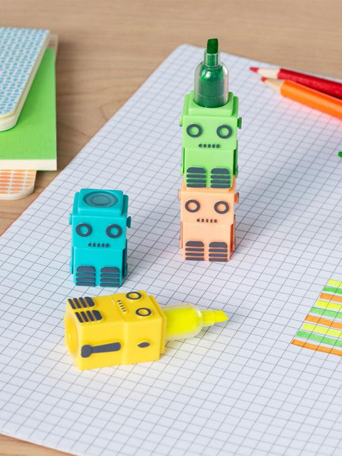 Robot Stackable Highlighters – thoughtful gifts and beautiful finds from C&K, an independent lifestyle store in Settle.