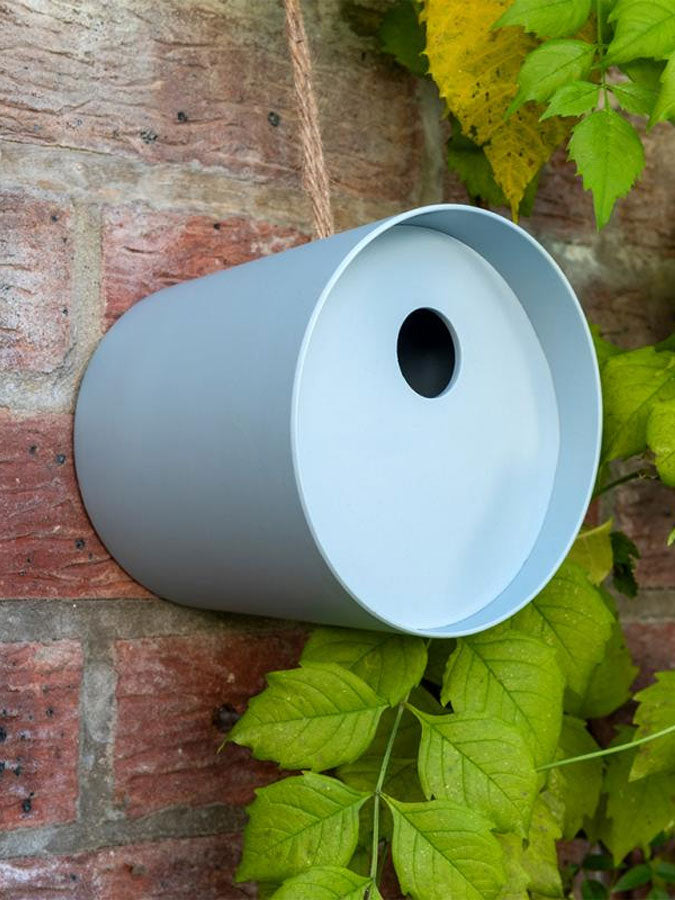 Round Bamboo Fibre Birdhouse - Pale Blue – thoughtful gifts and beautiful finds from C&K, an independent lifestyle store in Settle.