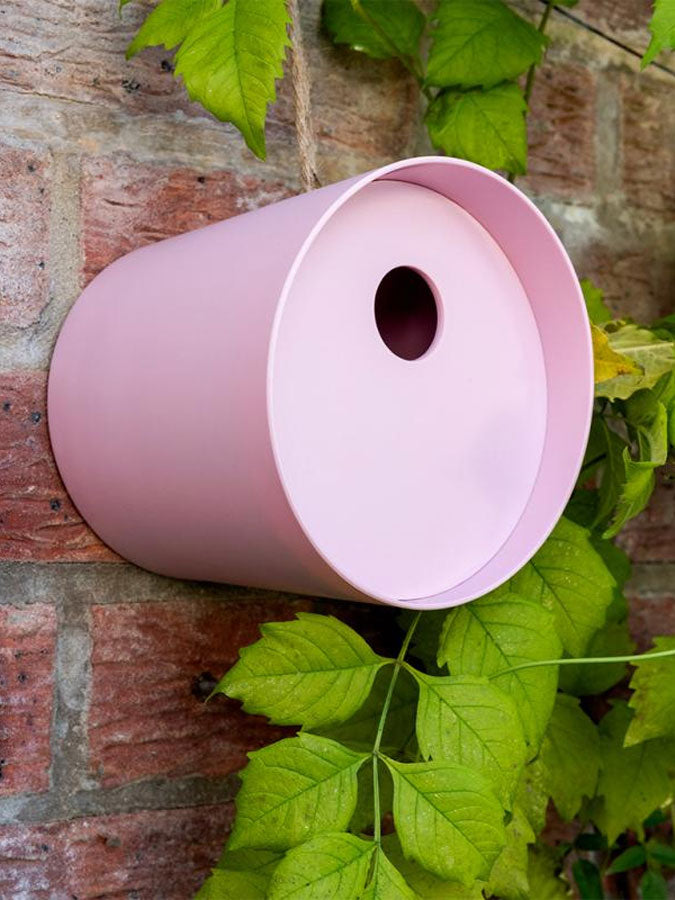 Round Bamboo Fibre Birdhouse - Pink – thoughtful gifts and beautiful finds from C&K, an independent lifestyle store in Settle.