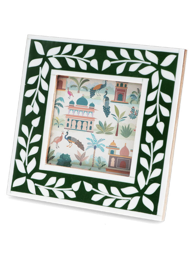 Square Resin Picture Frame - Green – thoughtful gifts and beautiful finds from C&K, an independent lifestyle store in Settle.