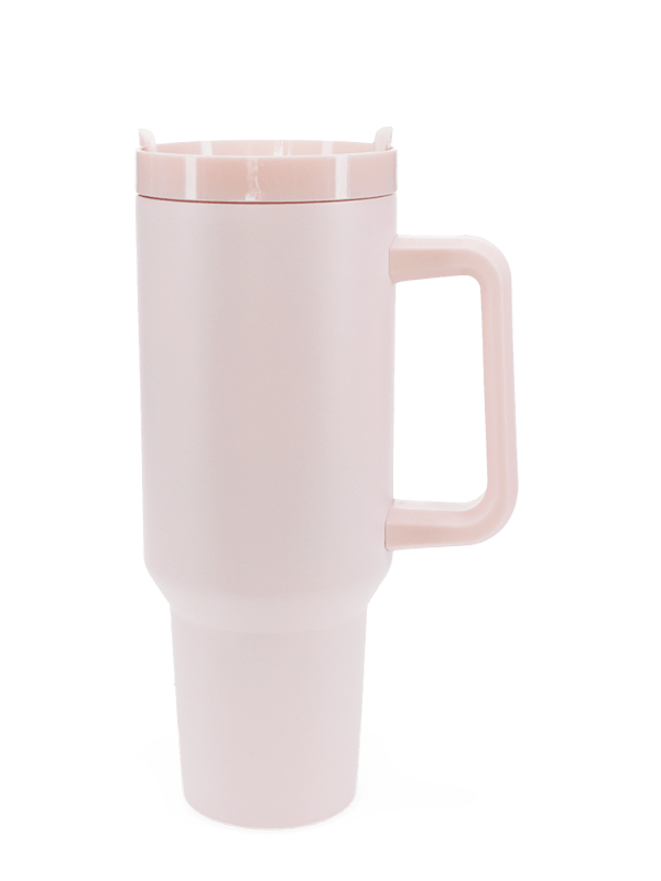 Travel Tumbler with handle - Light Pink – thoughtful gifts and beautiful finds from C&K, an independent lifestyle store in Settle.