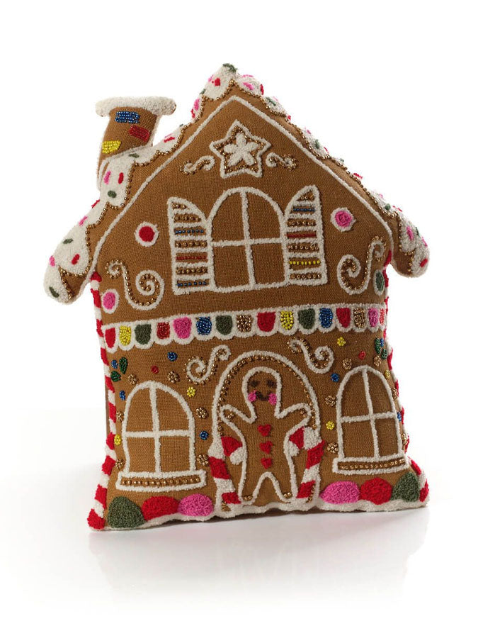 Gingerbread House Cushion – thoughtful gifts and beautiful finds from C&K, an independent lifestyle store in Settle.