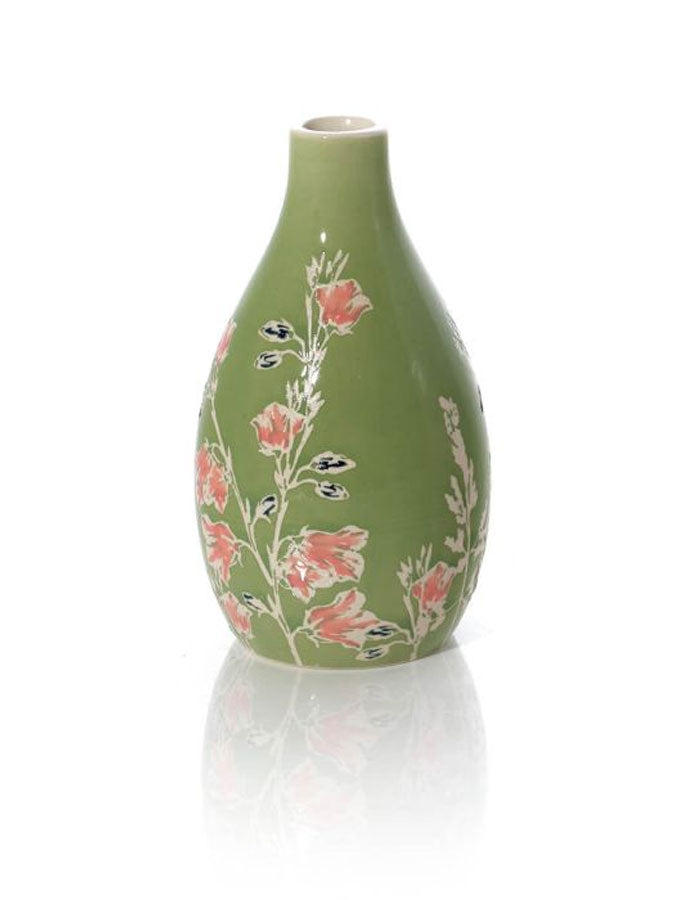 Moments That Matter Green Floral Vase – thoughtful gifts and beautiful finds from C&K, an independent lifestyle store in Settle.