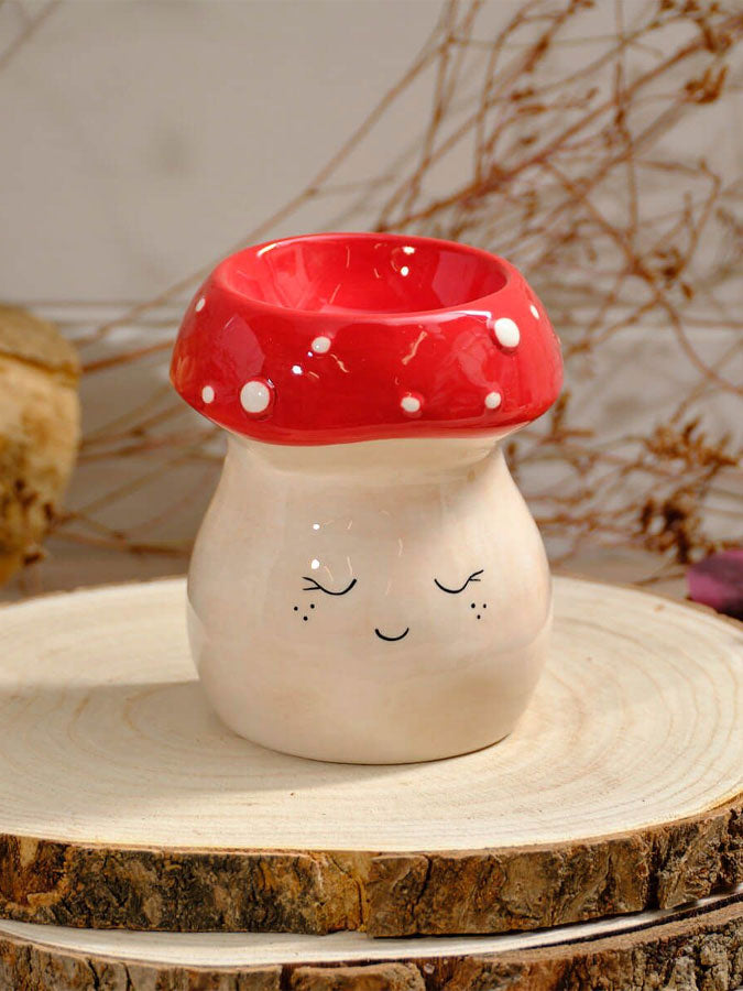 Mushroom Ceramic Wax Melt Burner – thoughtful gifts and beautiful finds from C&K, an independent lifestyle store in Settle.