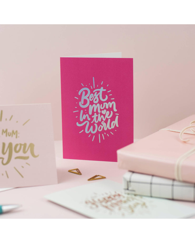 Best Mum in the World | Mother's Day Card | Greeting | Gift – beautiful greeting card from C&K, an independent lifestyle store in Settle.