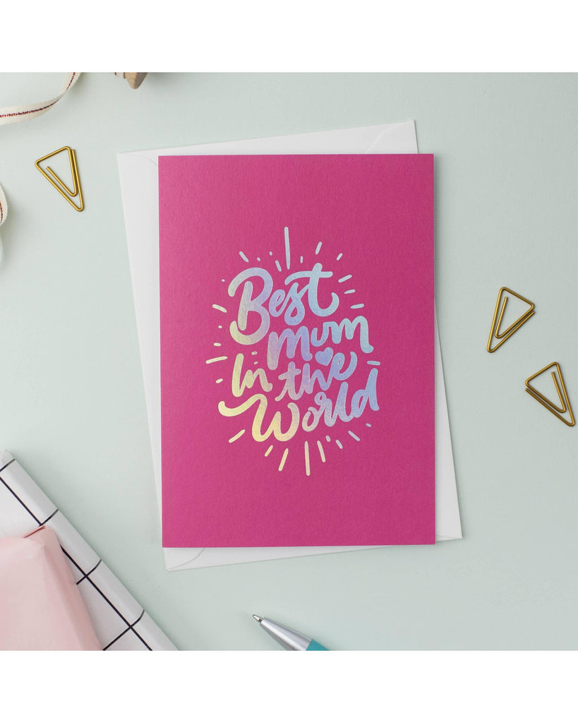 Best Mum in the World | Mother's Day Card | Greeting | Gift – beautiful greeting card from C&K, an independent lifestyle store in Settle.