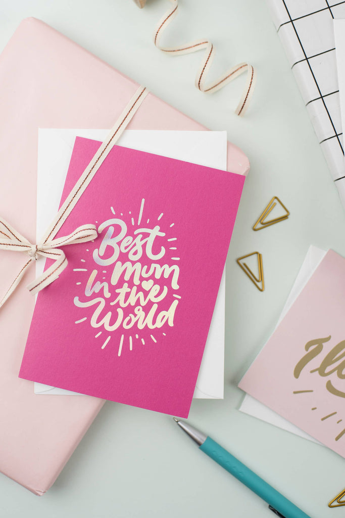 Best Mum in the World | Mother's Day Card | Greeting | Gift – beautiful greeting card from C&K, an independent lifestyle store in Settle.