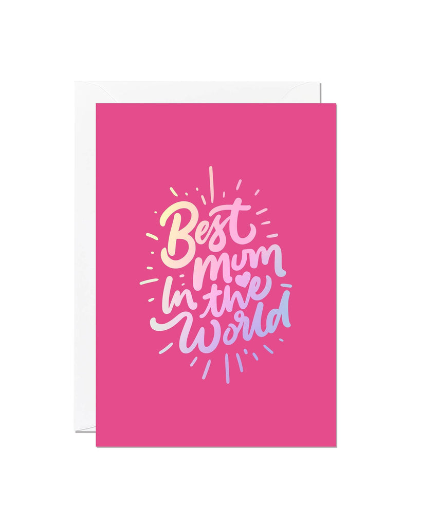 Best Mum in the World | Mother's Day Card | Greeting | Gift – beautiful greeting card from C&K, an independent lifestyle store in Settle.