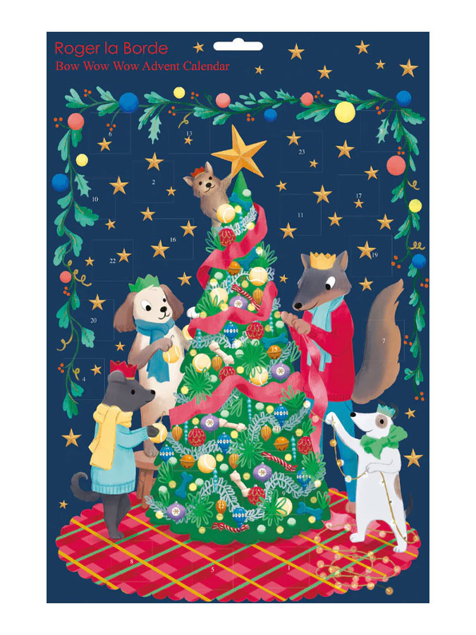 Bow Wow Wow Advent Calendar – beautiful greeting card from C&K, an independent lifestyle store in Settle.
